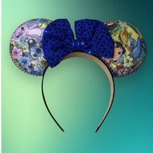 Blue Bow Lilo and stitch  Headband
